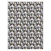 キッズキュートホワイト幽霊ハローウィンパーティ パターン(の模様が)ある テーブルクロス (正面)