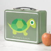 キッズキュートルカメ新学期メタル弁当箱 メタルランチボックス (インサイチュ)