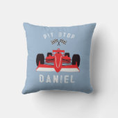 キッズキュートレーシングカーブルー クッション (裏面)