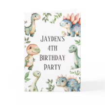 キッズキュート恐竜をテーマにした誕生日