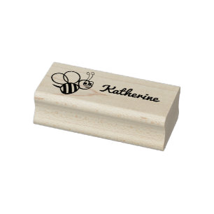 キッズキュート(昆虫)マルハナバチパーソナライズされたビー漫画 ラバースタンプ