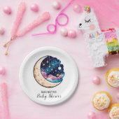 キッズキラキラ星ベビーシャワー ペーパープレート (パーティー)