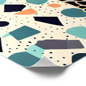 キッズキリンカラフル点 ポスター (角)