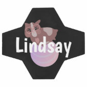 キッズギニア豚モノグラム名サッカーボール サッカーボール (フラット)