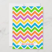 キッズクカラフルライアンズバースデーパーティー 招待状 (裏面)