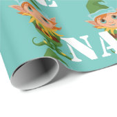 キッズクパーソナライズされたリスマス小妖精や小人 ラッピングペーパー (ロールコーナー)