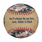 キッズクラシックおもしろいからのパパ用レトロ 野球ボール (正面)