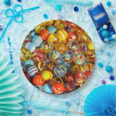 キッズクラシックマーブル使い捨て紙プレート ペーパープレート (パーティー)