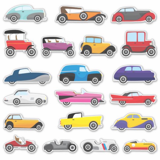 キッズクラシック車 シール (正面)