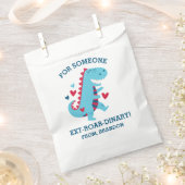 キッズクラスルーム恐竜バレンタインデー フェイバーバッグ (クリップ留めされた状態)