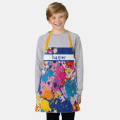 キッズクラフトパーソナライズされたエプロン エプロン (着用した状態)