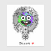 キッズクランガンクレスト&タータンチェックステッカー シール (シート)