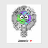 キッズクランガンクレスト&タータンチェックステッカー シール (シート)