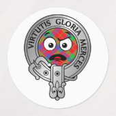 キッズクランドナカイ |ロバートソンクレスト&タータンチェック ラベル (デザイン1)