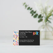 キッズクリエイティブ保育園カラフル 名刺 (スタンド正面)