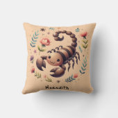 キッズクリスチャン祈りの言葉ウッドランドスコーピオンピーチ | クッション (裏面)