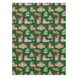 キッズクリスマスかわいいフェスティバル動物クマ テーブルクロス