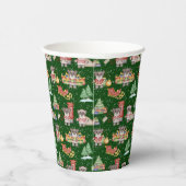 キッズクリスマスかわいいフェスティバル動物クマ 紙コップ (右)