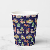 キッズクリスマスかわいいフェスティバル動物クマ 紙コップ (正面)