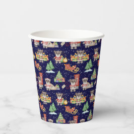 キッズクリスマスかわいいフェスティバル動物クマ 紙コップ