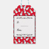 キッズクリスマスかわいい雪だるまパーソナライズされた写真 ギフトタグ (裏面)