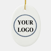 キッズクリスマスオーナメントADD LOGO メリー Baseball セラミックオーナメント (正面)