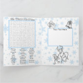 キッズクリスマスカラーリングとアクティビティカード カード (内部)