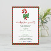 キッズクリスマスガールボーイ小妖精や小人さよなら手紙 招待状 (スタンド正面)