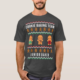 キッズクリスマスクッキーベーキングチームジュニアベイカー Tシャツ