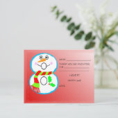 キッズクリスマスサンキューポストカード ポストカード (スタンド正面)