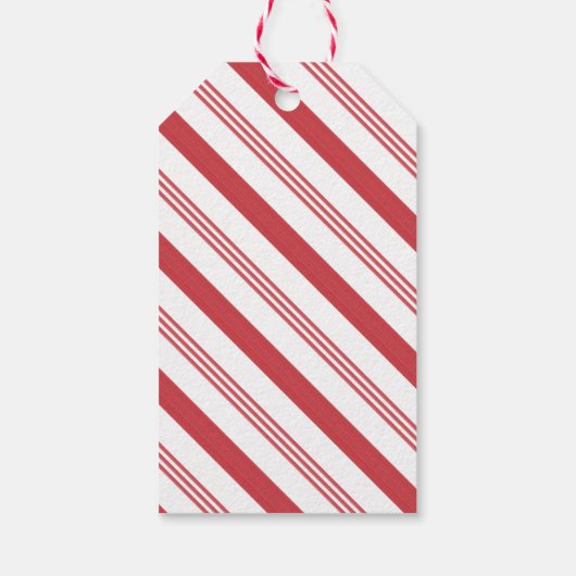 キッズクリスマスジンジャーブレッドマンキャンディーキャン ギフトタグ (裏面)