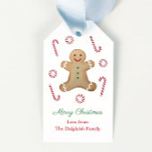 キッズクリスマスジンジャーブレッドマンキャンディーキャン ギフトタグ