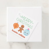 キッズクリスマスパステルアイコンメッセージカード フェイバータグ (インサイチュ)