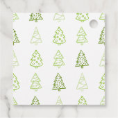 キッズクリスマスパステルアイコンメッセージカード フェイバータグ (裏面)