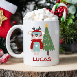 キッズクリスマスパーソナライズマグカップ コーヒーマグカップ