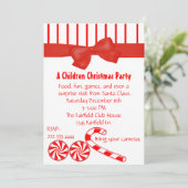 キッズクリスマスパーティの招待状 招待状 (スタンド正面)