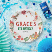 キッズクリスマスパーティープレート ペーパープレート (パーティー)