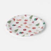 キッズクリスマスパーティー ペーパープレート (アングル)