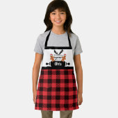 キッズクリスマスプパーソナライズされたライドエプロン エプロン (インサイチュ)