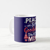 キッズクリスマスマグforホリデーおもしろい コーヒーマグカップ (正面左)