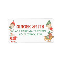 キッズクリスマス住所 シール