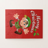 キッズクリスマス小妖精や小人パズル ジグソーパズル (横)