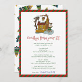 キッズクリスマス小妖精や小人ボーイサヨーンレター招待状 招待状 (正面/裏面)