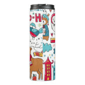 キッズクリパーソナライズされたスマスフォークアートドゥードルデコール タンブラー (裏面)