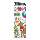 キッズクリパーソナライズされたスマスフォークアートドゥードルデコール タンブラー (回転右)