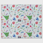 キッズクリモダンスカラフルマス ラッピングペーパー (フラット)