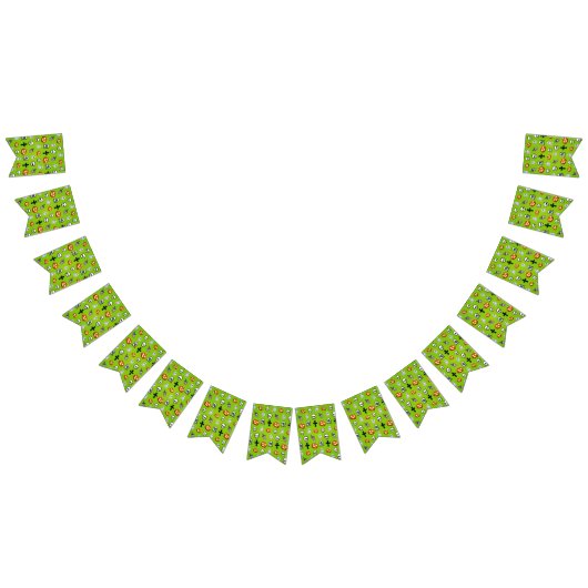 キッズクールハローウィンパーティ バンティングフラッグ (全)