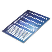 キッズクール宇宙デイリールーチンチェックリストNotepad ノートパッド (アングル)