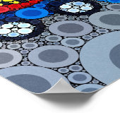 キッズクール建築トラック掘削機ディガー ポスター (角)