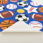 キッズグはっきりしたラフカラフルト・スポーツ・スロー シェルパブランケット (3/4)